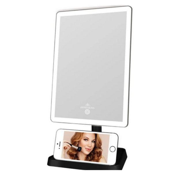 Telefon standlı Led ışıklı makyaj aynası